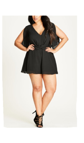 Womens Playsuit Playsuit City Chic CITY CHIC Women's Jade Playsuit