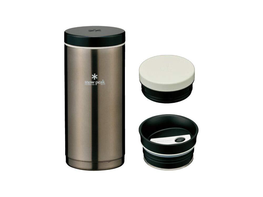 Snow Peak's Kanpai Bottle TW-070R-DS Stainless Steel Dark Silver