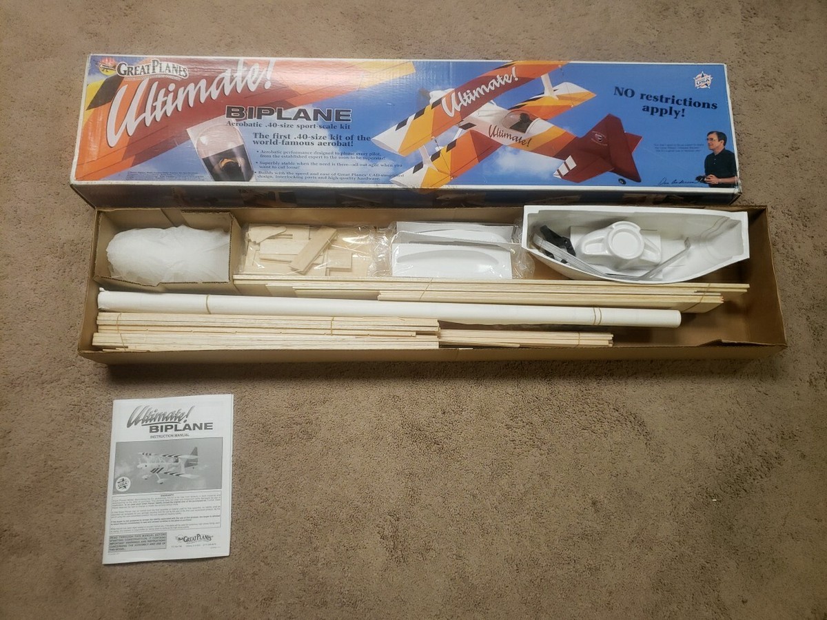 GREAT PLANES - Ultimate Biplane .40 Size RC Kit - 43