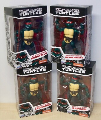 TMNT - Leonardo, Michelangelo, Donatello & Raphael - Elite Series **Brandneu**