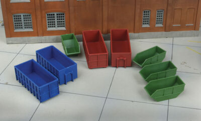 NEW Walthers 949-4106 Industrial Dumpsters Kit HO Scale FREE US SHIP