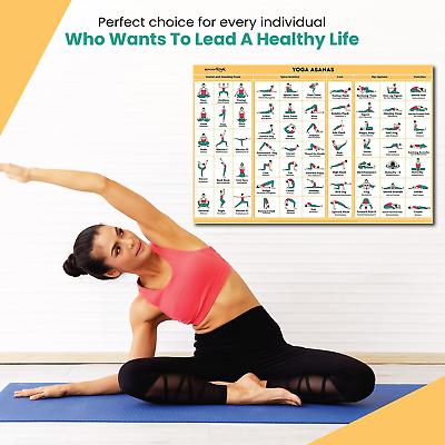 6 yoga poses for body stretching concept Vector Image