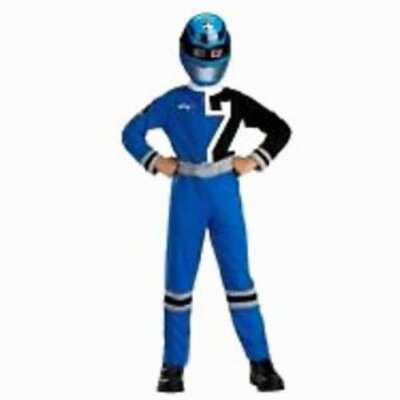 RARE Power Rangers SPD Blue Ranger Costume Child 7-8 | eBay
