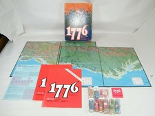 1776 AVALON HILL BOARD GAME 817 BOOKSHELF GAME, PUNCHED, WORN