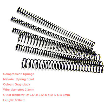 Length 300mm Compression Spring Pressure Springs Wire Dia 0.3mm-2.0mm OD 2-35mm