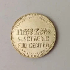 Time Zone Electronic Fun Center Arcade Game Token 23mm