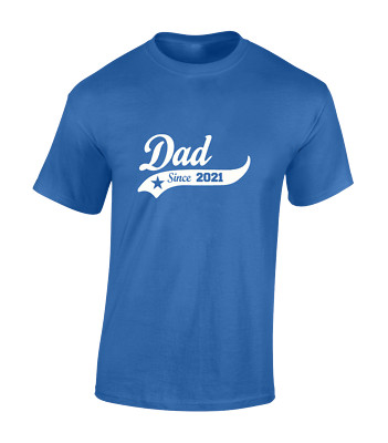 DAD SINCE 2021 HERREN T-SHIRT LUSTIGE GESCHENKIDEE FÜR NEUEN VATER VATER COOL MODE TOP