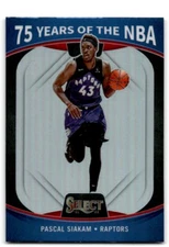 2021-22 Panini Select 75th Pascal Siakam Toronto Raptors #58