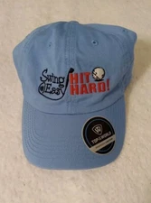 Swing Easy Hit Hard Adjustable Mens Golf Hat