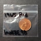 1965 BU 1 Cent Red World Coin Canada Great Red Luster One Cent Coin Canadian  — photo 5
