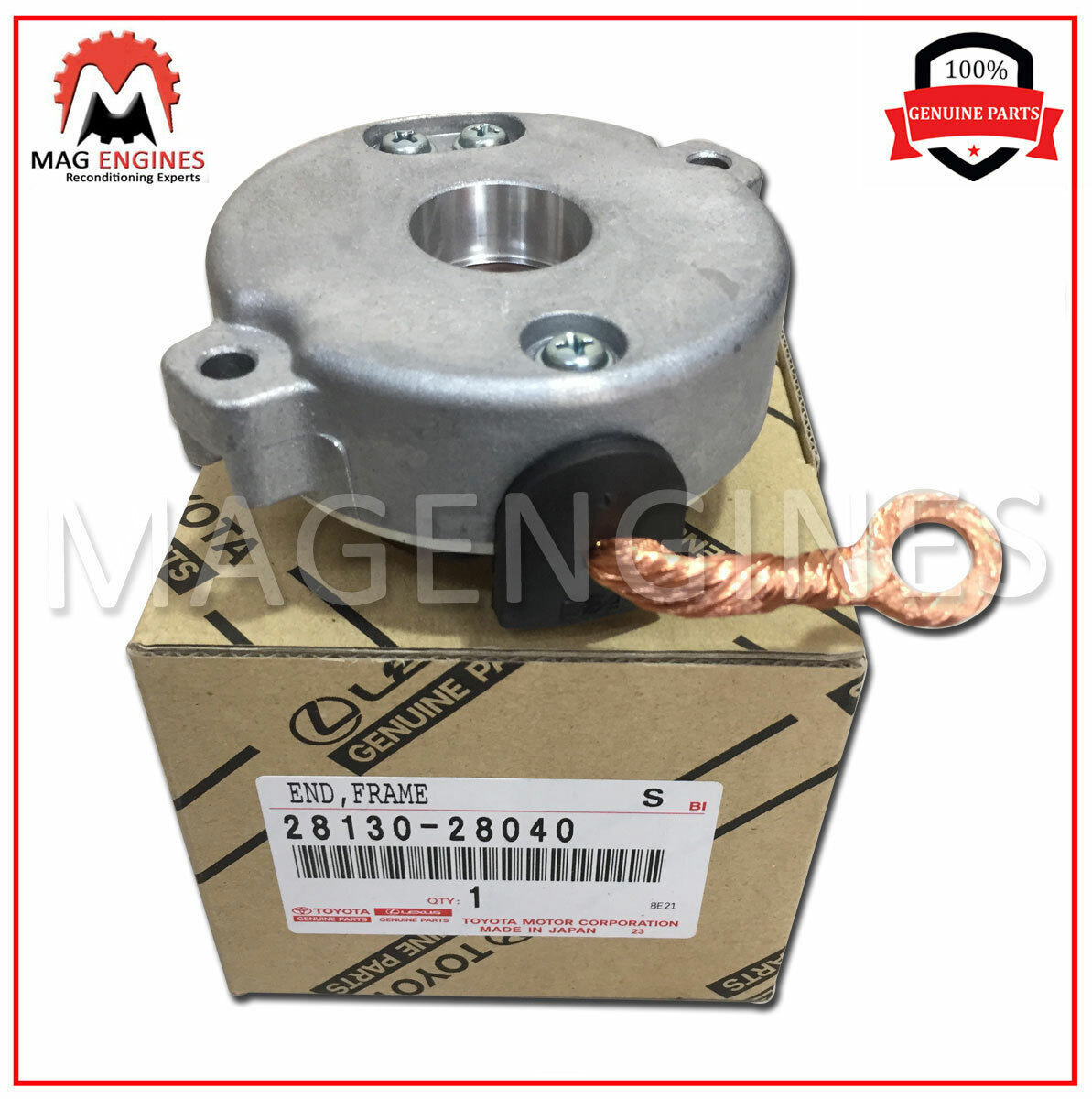 28130-28040 GENUINE OEM STARTER COMMUTATOR END FRAME ASSY 28130-28040 GENUINE OEM STARTER COMMUTATOR END FRAME ASSY
