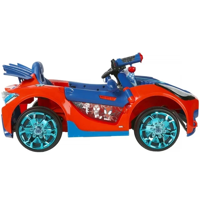 Kids Spider-Man Superhero Battery-Powered Vehicle w/ Authentic