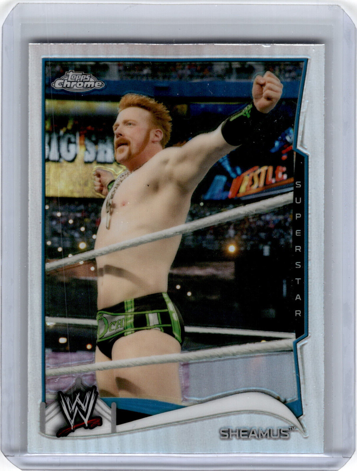2014 Topps Chrome WWE Refractor Sheamus #86