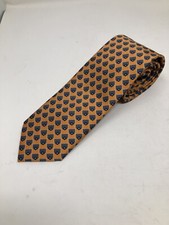 $250 New Brioni Mens Tie Orange Silk Necktie