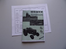 Bedienungsanleitung Deutz D25 D25S + Anleitung Mähwerk H 1155-3/3