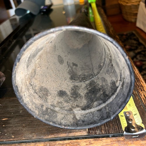 Large Antique Tin Horn Maine Coast Warning Horn 25" Painted - Picture 3 of 4