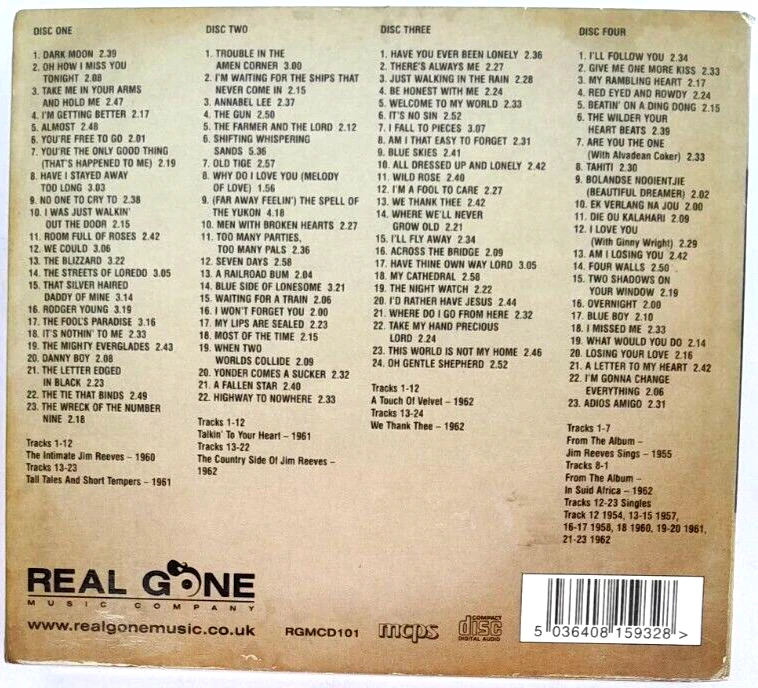 JIM REEVES: 6 ÁLBUMES CLÁSICOS + BONUS TRACKS Y SINGLES VOL. JUEGO CAJA CD 2,3 DISCOS. Foto 2 de 4