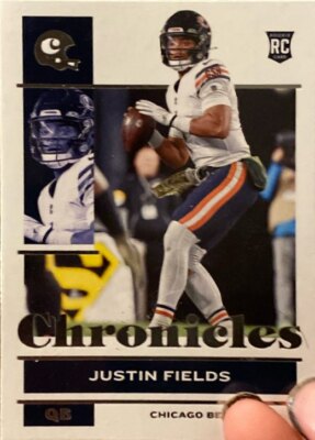 2021 Panini Chronicles #19 Justin Fields Black