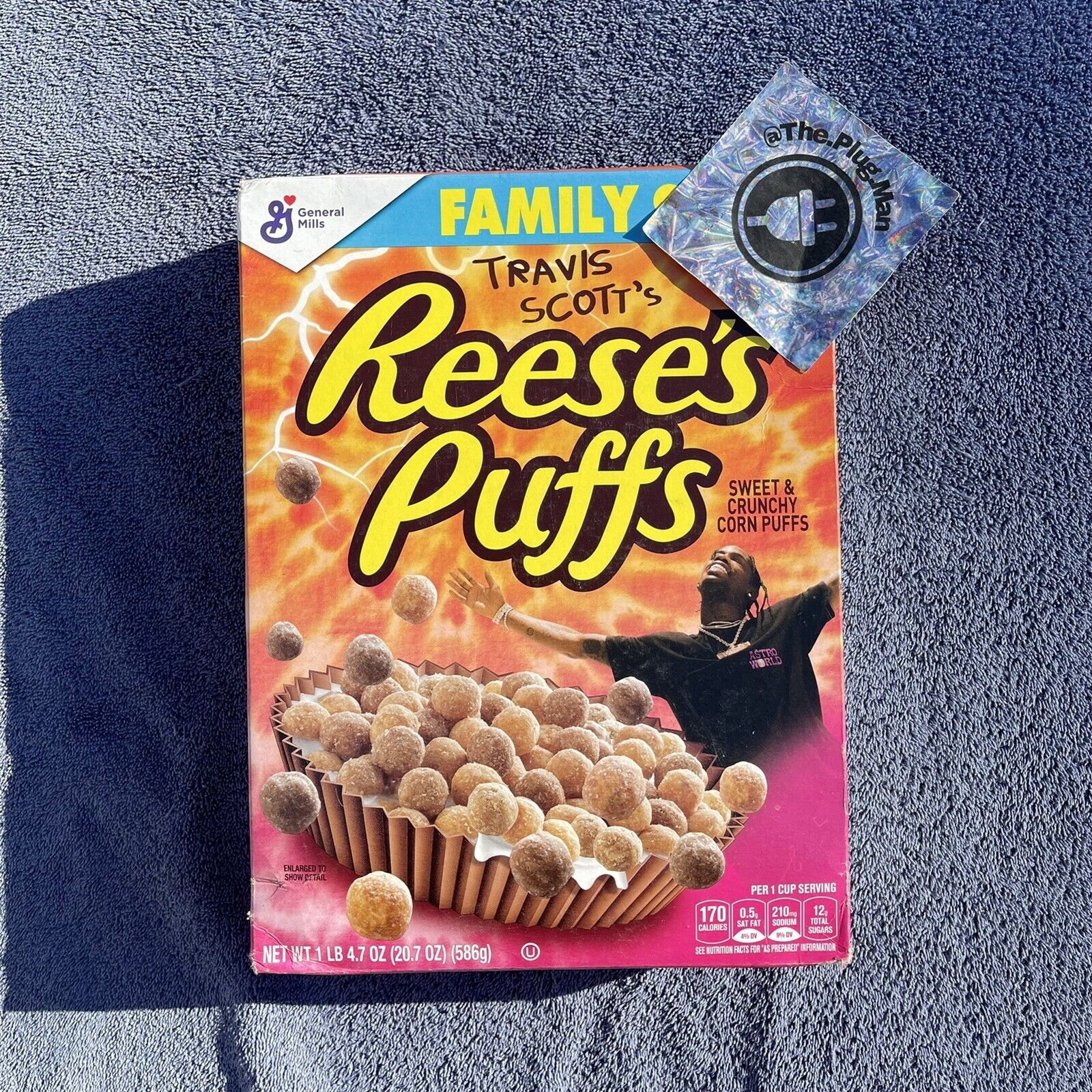 Limited Edition Travis Scott x Reeses Puffs Cereal - Family Size