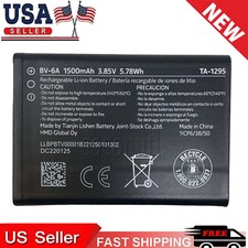 Replacement Li-ion Battery BV-6A for Nokia 2720 V Flip TA-1295 1500mAh 3.8V USA