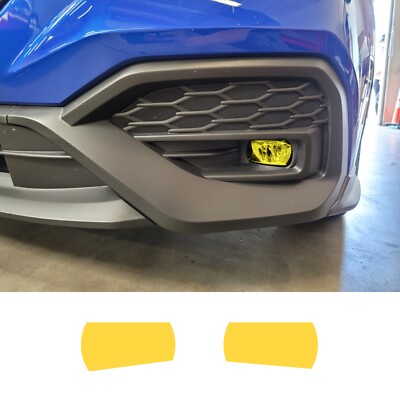 Yellow TINT overlays Right/Left Fog Lights Fogs (Fits 2024 WRX)