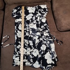 Free people women's French quarter floral ruffled v neck wrap dress SMALL