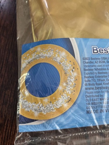 Anillo de natación Bestway brillo 31,5 pulgadas tubo piscina flotador edades 10+ NUEVO SELLADO H20 Go - Imagen 2 de 5