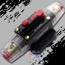 Marine Grade Gold Inline 12 Volt 20 Amp Power Circuit Breaker manual reset Audio