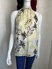 Mint Velvet Floral High Neck Sleeveless Blouse Top