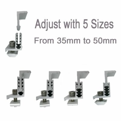 Solar Panel Assembly Mounting Z Bracket Kits 4 Units Adjustable - View #7