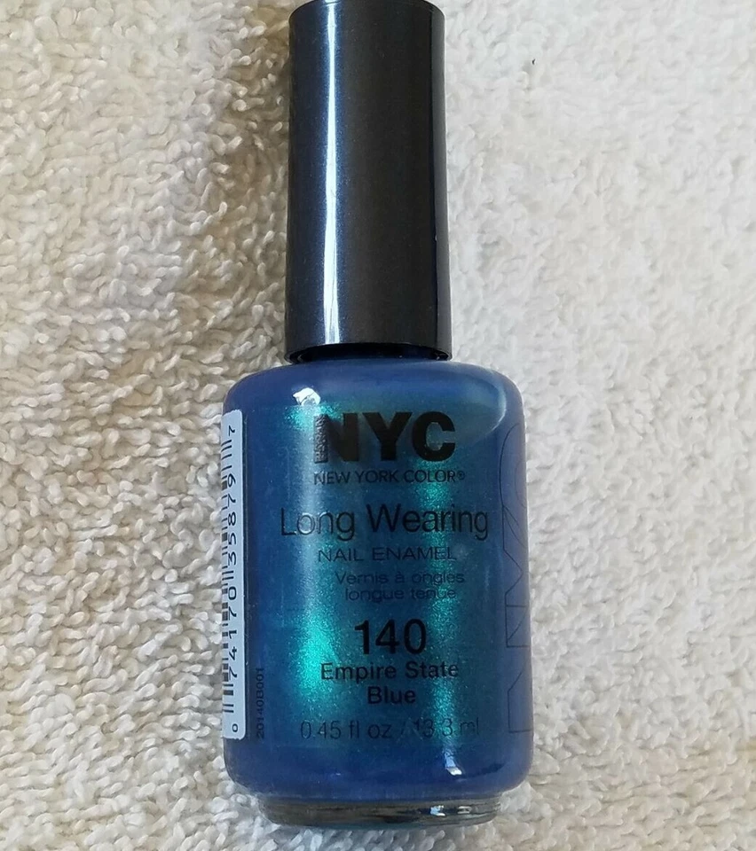 NYC***Long Wearing Nail Enamel***#140 EMPIRE STATE BLUE~~0.45 fl oz/13.3 ml~~NEW - Image 4 of 4