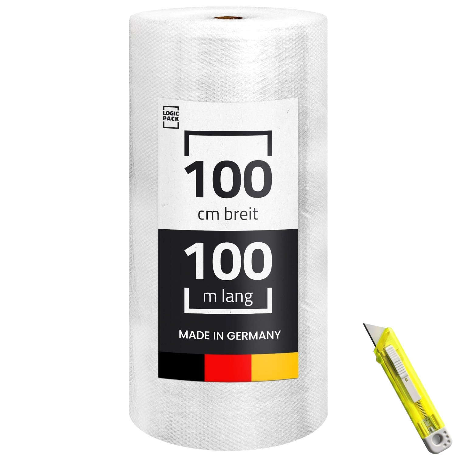 Luftpolsterfolie 30cm 50cm 100cm 120cm x100m Polsterfolie Blasenfolie Knallfolie