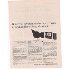 Sony 500A Stereo Recorder Magazine Advertisement 1964 Vintage Home Audio Tape