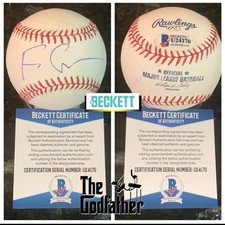 FRANCIS FORD COPPOLA SIGNED BASEBALL MLB BECKETT COA BAS