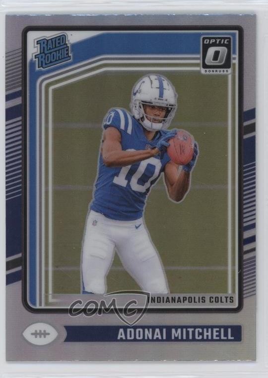 2024 Panini Donruss Optic Rated Rookie Holo Prizm Adonai Mitchell #203 1k9t