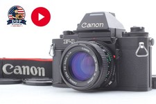 MINT Canon NEW F-1 35mm SLR Film Camera New FD 50mm F1.4 AE Finder From JAPAN