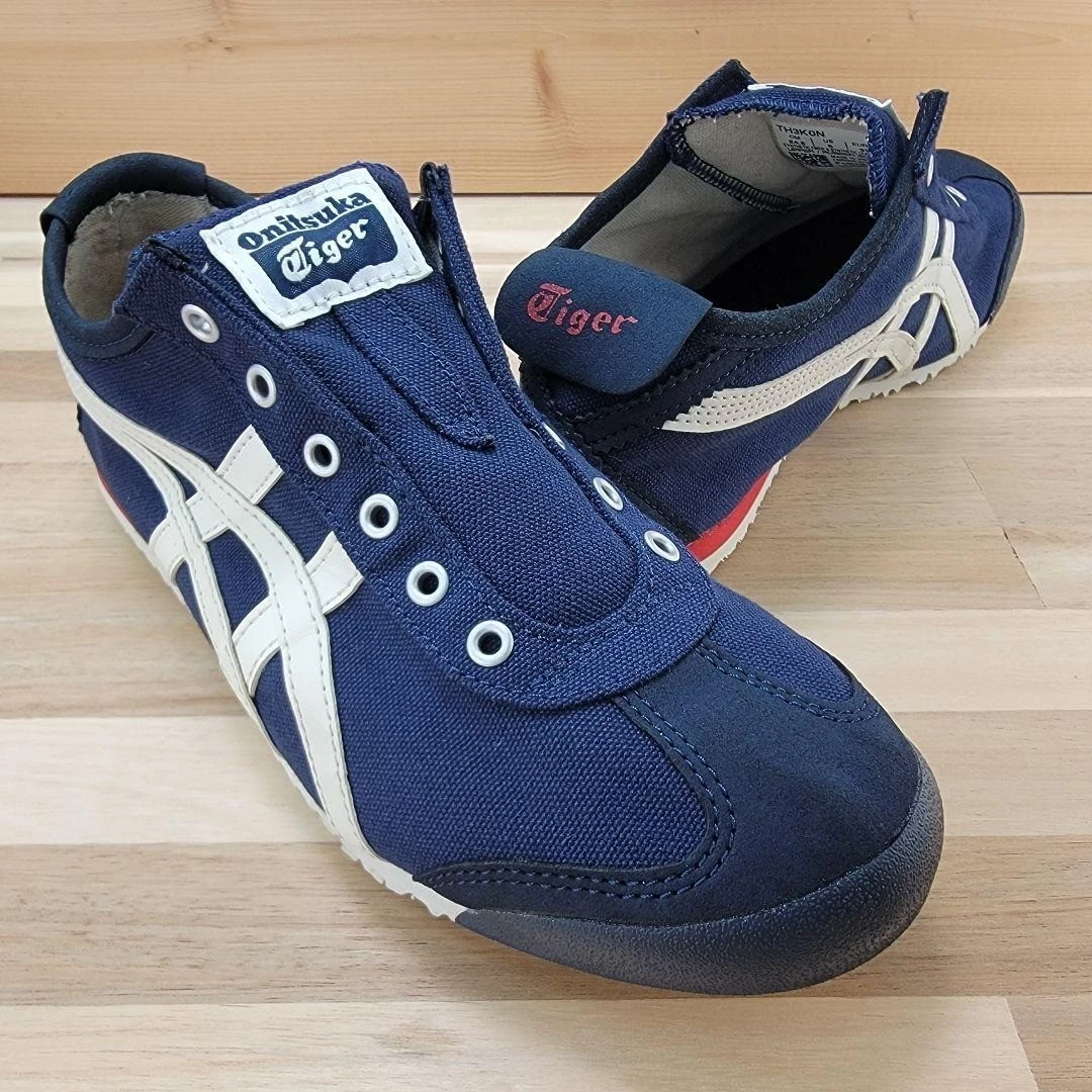 Onitsuka Tiger Sneakers Shoes Mexico 66 Slip-On Navy TH3K0N