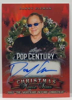 DANNY ELFMAN 2025 Leaf Pop Century MASTERPIECE Christmas Auto