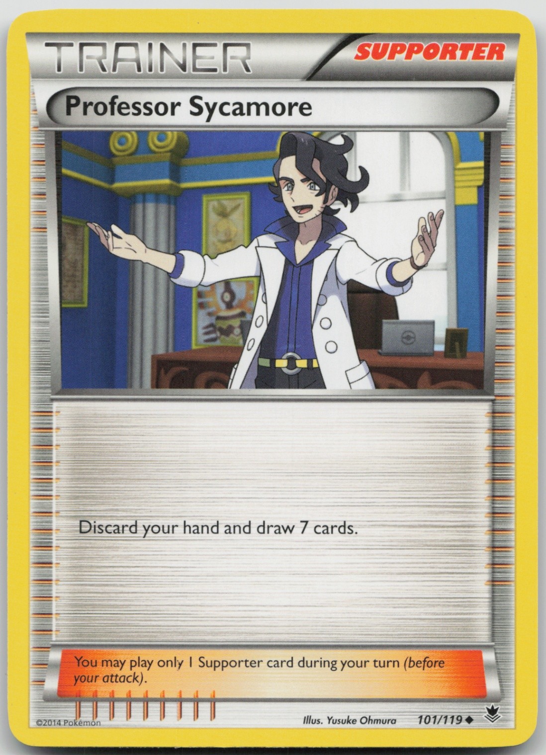 Professor Sycamore 101/119 Uncommon XY - Phantom Forces LP Normal