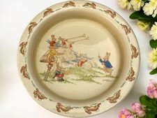 1930s Vintage Royal Doulton Bunnykins Bowl Signed Barbara Vernon 7.5 inch
