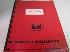 B W L-1000-A BARKER  WILLIAMSON GROUNDED GRID LINEAR AMPLIER HAM RADIO