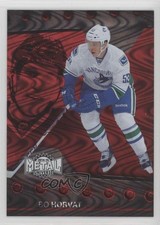 2014-15 Fleer Showcase Metal Universe PMG Red 51/100 Bo Horvat #28 q3o