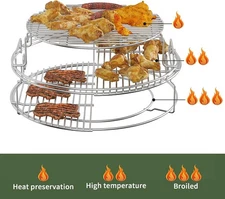 5-Piece EGGspander Kit for Large Big Green Egg Multifunctional Roast 3-Tier USA