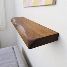Mensola sospesa in legno massello fatta a mano | Mensole galleggianti OK BUSINES