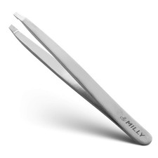 Professional Slanted Tweezers for Hair Removal Sharp High Carbon Steel Tips