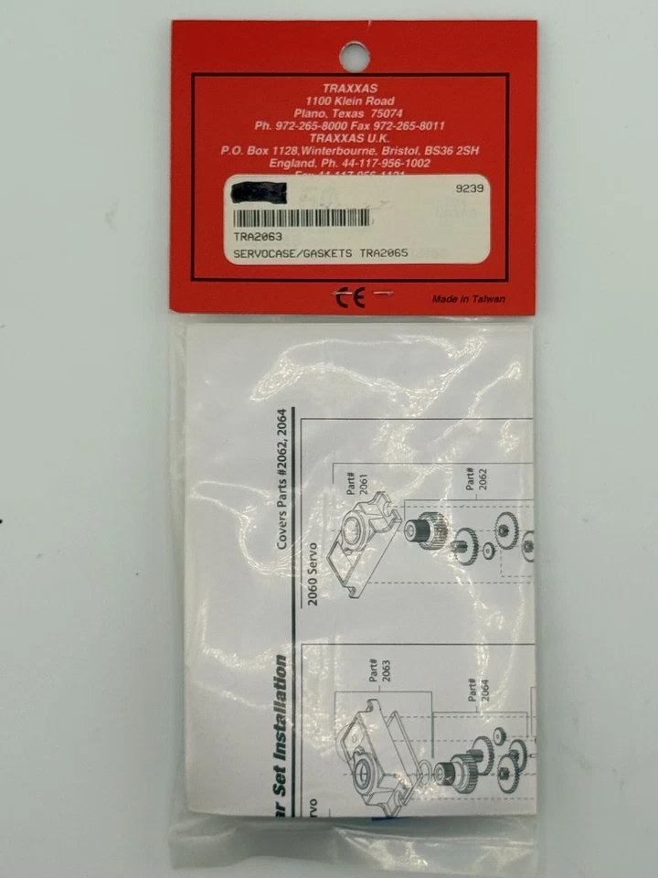 Traxxas 2063 Servo Case & Gaskets (for 2065 Waterproof Sub-Micro Servo) New - Image 2 of 2