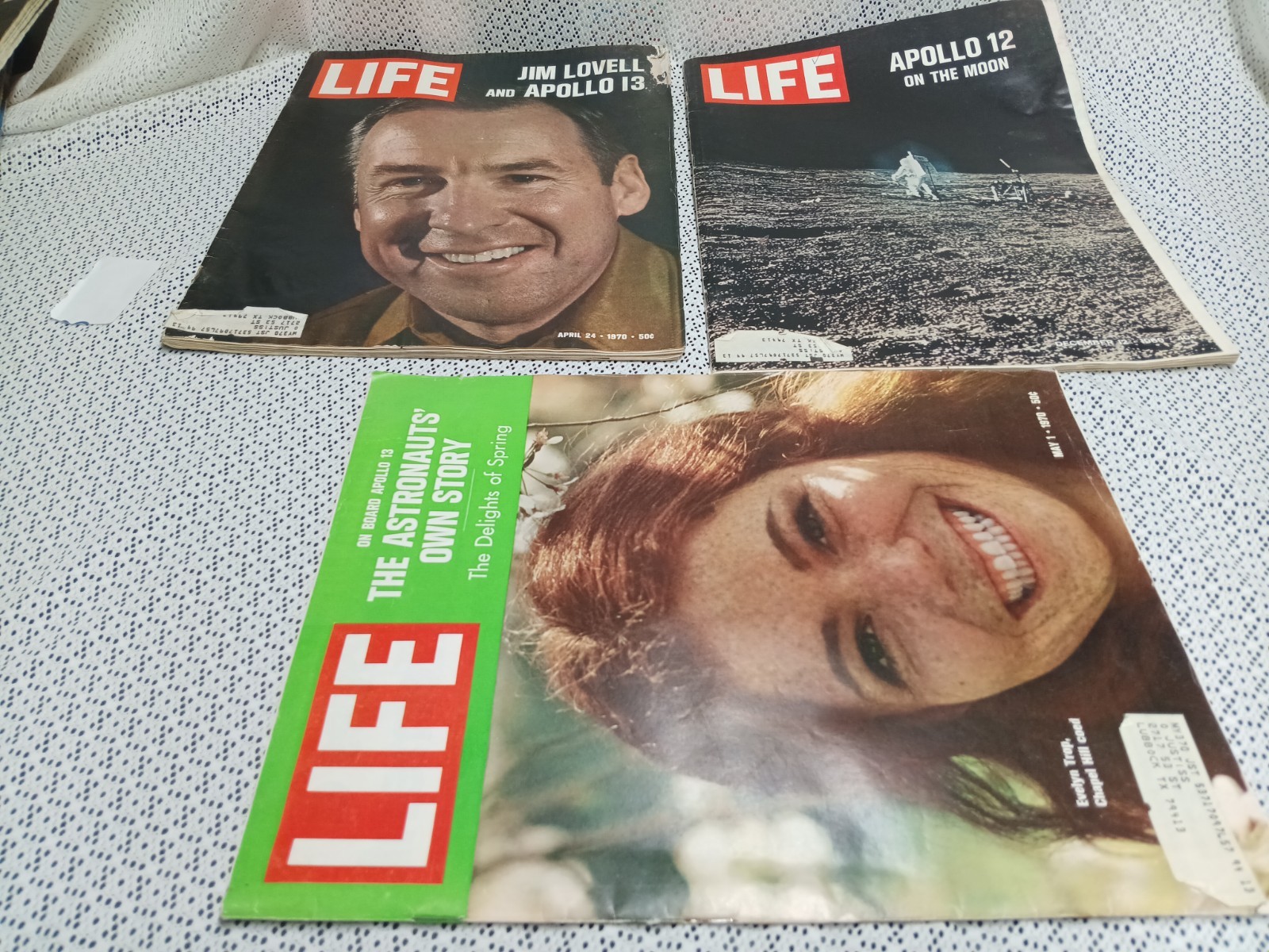3 Life Magazines 1960s 70s History Apollo 12 Moon Landing, Astronauts