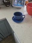 Fiestaware Retired SAPPHIRE Jumbo Cup and Saucer Set