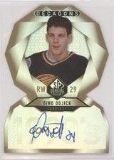 2020 Upper Deck SP Signature Edition Legends Decagons Gold Gino Odjick Auto u2v