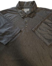 Pebble Beach Dry Luxe Performance Men's Black Golf Short Sleeve Polo Size XL